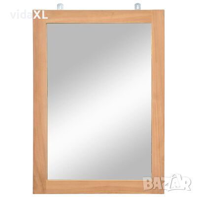 vidaXL Огледало за стена, тик масив, 50х70 см(SKU:246501, снимка 1 - Огледала - 46041500