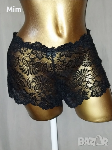 XL Черна дантелена бразелиянка/ боксер /, снимка 2 - Бельо - 51828878