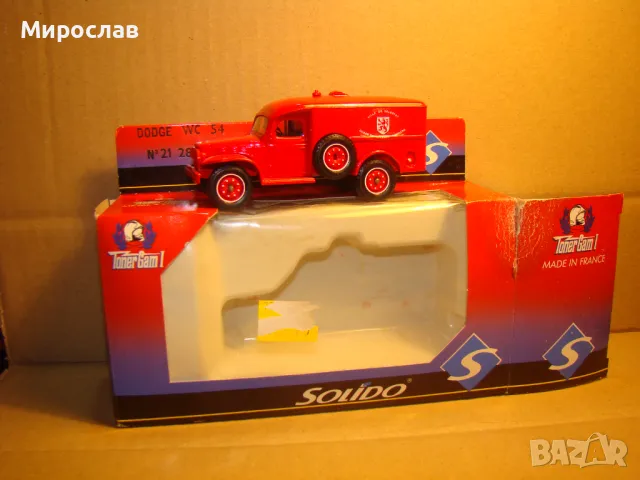 1:50 SOLIDO DODGE ПОЖАРНА??? МОДЕЛ КОЛИЧКА ИГРАЧКА, снимка 1 - Колекции - 48981470