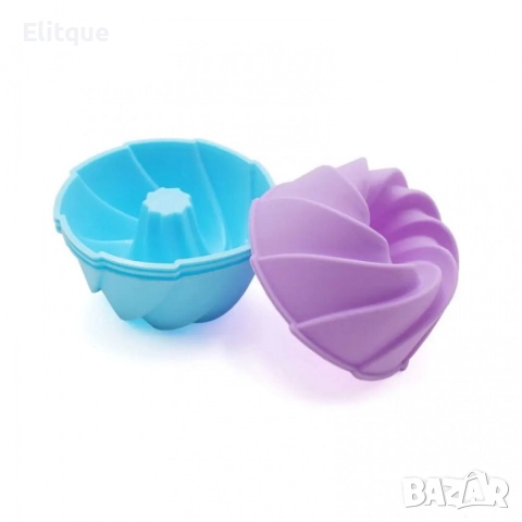 Комплект от 12 броя силиконови форми за мъфини, снимка 5 - Форми - 52897252