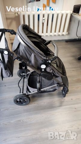 Комбинирана детска количка  ZIZITO FONTANA 3 в 1 с швейцарска конструкция и дизайн, сива , снимка 5 - Детски колички - 45203573