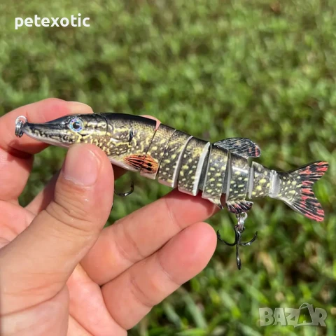 Изкуствена Реалистична Примамка за Риболов - Щука, снимка 3 - Такъми - 50904810