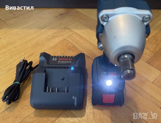 Акумулаторен ударен гайковерт Bosch GDS 250-LI ProMix 18V 1/2 250Nm, снимка 6 - Винтоверти - 45962207