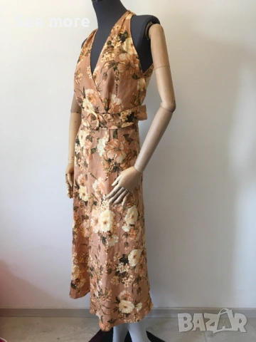 100% лен рокля S, снимка 4 - Рокли - 54004527