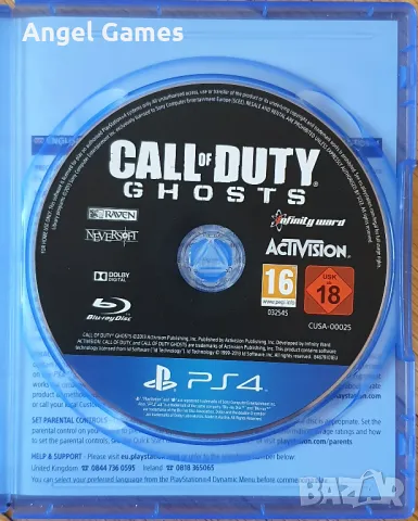 Call of Duty Ghosts PS4 Playstation 4 Плейстейшън 5 PS5 игра шутър CoD, снимка 3 - Игри за PlayStation - 47896177