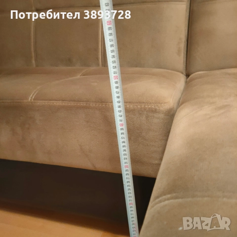 Разтегателен Диван с лежанка, снимка 11 - Дивани и мека мебел - 52577245