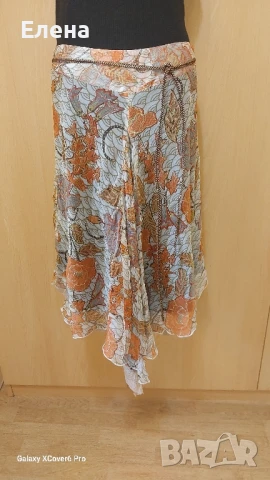 Пола mins. 100%коприна. размер М/S., снимка 8 - Поли - 50496753