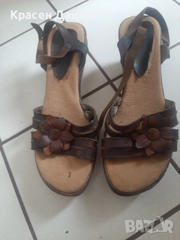 Дамски сандали естествена кожа номер 39