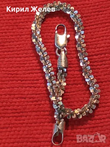 СТИЛНА ВИНТИДЖ АРТ СРЕБЪРНА ГРИВНА СРЕБРО 925 ДИЗАЙНЕРСКА КРАСИВА ПЛЕТКА 14939, снимка 13 - Гривни - 49916719