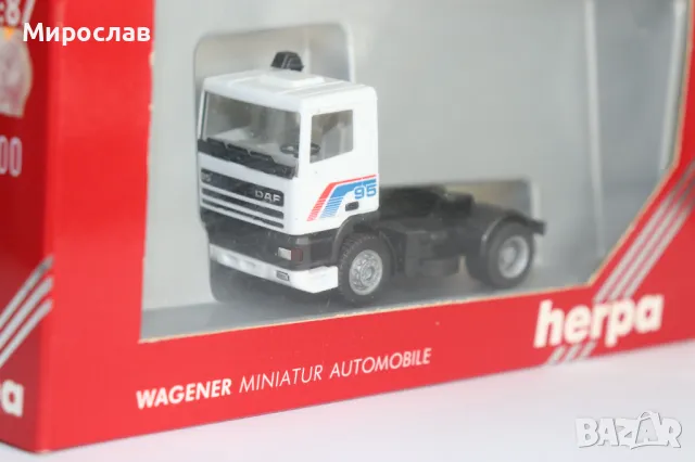 HERPA 1:87 H0 ДАФ DAF КАМИОН МОДЕЛ КОЛИЧКА ИГРАЧКА, снимка 1