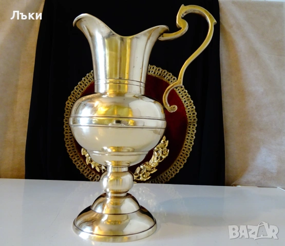 Викторианска бронзова кана за вино 1.2 кг. , снимка 8 - Антикварни и старинни предмети - 53478246