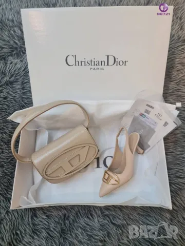 дамски обувки на ток и чанта christian dior diesel, снимка 6 - Дамски обувки на ток - 46860041