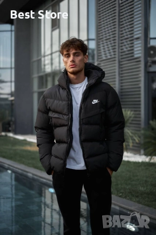 Nike Зимно Черно Мъжко Яке , снимка 4 - Якета - 52707666