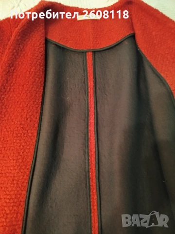 Червено палто ZARA Trafaluc –  размер L - XL, снимка 9 - Палта, манта - 53616015