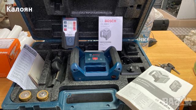 Bosch GLR 400 ротационен лазерен нивелир, снимка 3 - Други инструменти - 45508206