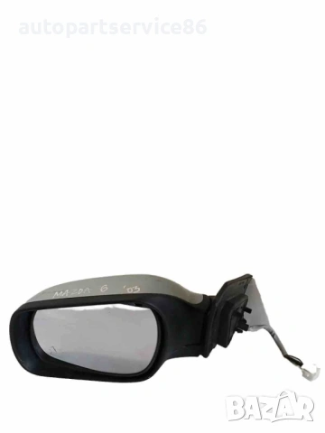 Ляво странично огледало за врата сребристо за Mazda 6 (2002-2006) 015797