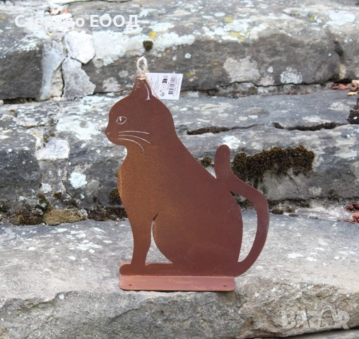 МЕТАЛНА ДЕКОРАЦИЯ КОТКА, снимка 4 - Градински мебели, декорация  - 51921292