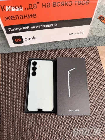 ‼️Нов•Samsung s25 128 ЛИЗИНГ 37лв/м самсунг MINT, снимка 2 - Apple iPhone - 51890231