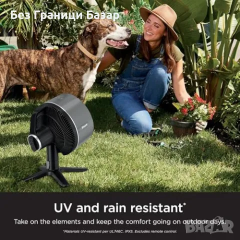 Нов Shark вентилатор за вън/вътре, мощен, тих, до 20м обхват, с осцилация, снимка 9 - Вентилатори - 49659626