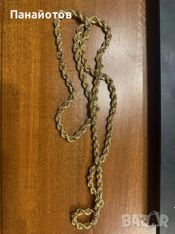 Синджир ланец колие гердан огърлица златен златна злато инвестиция материал, снимка 6 - Колиета, медальони, синджири - 53640699