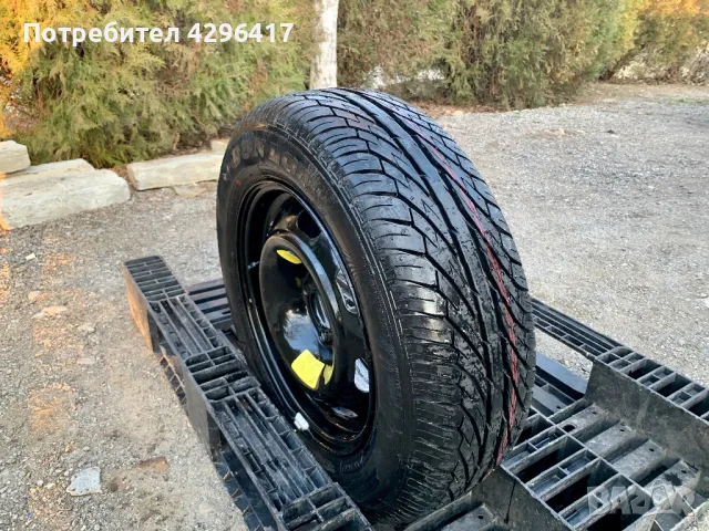 НОВА Резервна гума+Джанта 15&quot; 4x108 ET27 за Berlingo,Partner,Combo,C4, снимка 4 - Гуми и джанти - 49109037