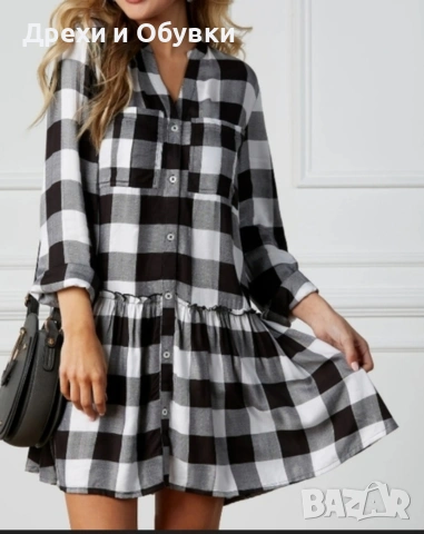 Разкроена рокля туника пепид , снимка 6 - Рокли - 54095649