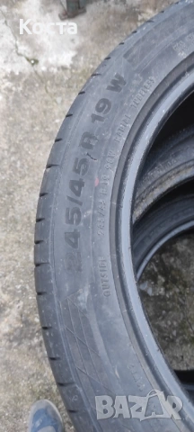 245/45/19 CONTINENTAL, снимка 5 - Гуми и джанти - 53739908