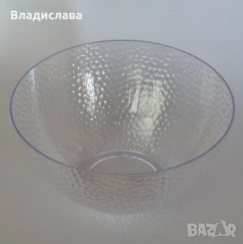 Прозрачни кръгли капсули, 50 бр. и прозрачна пластмасова купа, снимка 2 - Други - 51671138