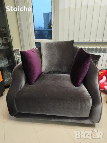 Фотьойл с възглавници от гъши пух