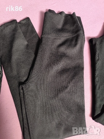 Дамски черни клинове с висока талия, снимка 7 - Клинове - 51942242