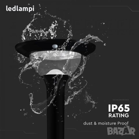 Соларно LED Градинско Тяло 15W Сензор Дистанционно CCT 3в1 IP65, снимка 4 - Соларни лампи - 40081002