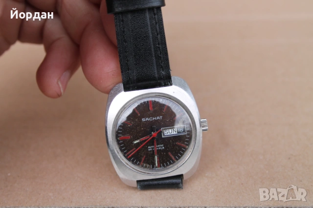 Мъжки Швейцарски автоматичен часовник ''Sachat'' /25 камъка/, снимка 8 - Мъжки - 53444804