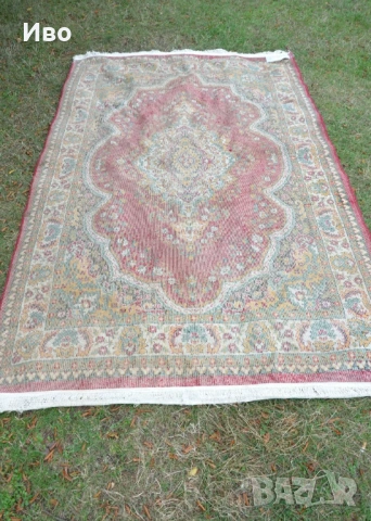 Стар персийски килим от 100% овча вълна, снимка 6 - Други - 53816287