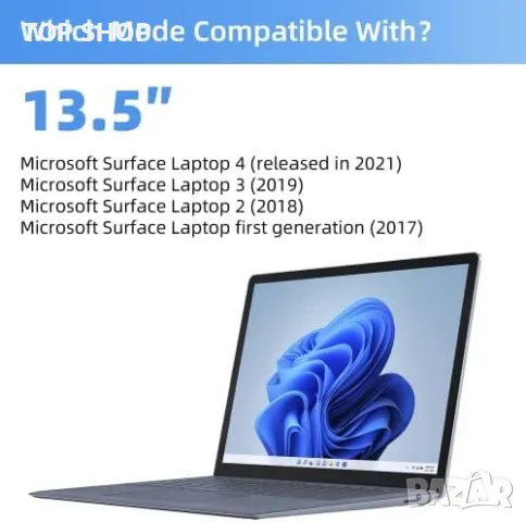 Нов Магнитен екран за поверителност за 13,5-инчов подвижен филтър Лаптоп Microsoft, снимка 6 - Лаптоп аксесоари - 49321387