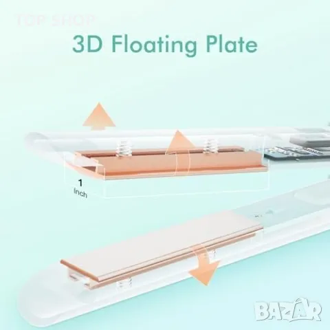 Нова Йонна преса за коса K&K плоча с керамично покритие от турмалин Прическа жени, снимка 4 - Преси за коса - 49203353