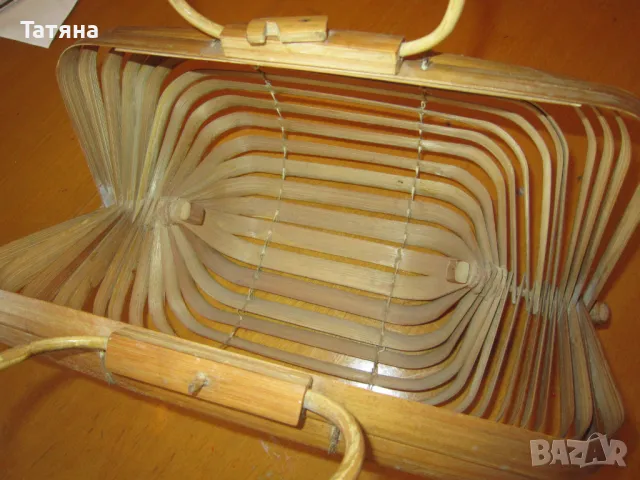 чанта  /КОШНИЦА /от бамбук ;ШАПКА ;, снимка 4 - Чанти - 14023923