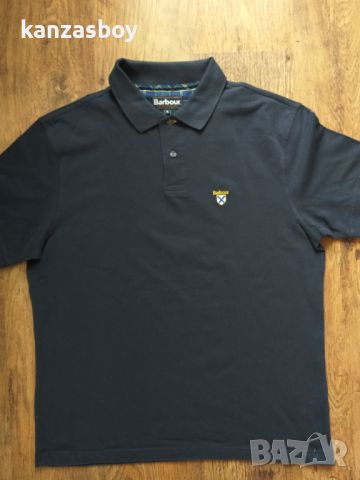 Barbour Men's Society Polo Shirt Navy - страхотна мъжка тениска КАТО НОВА, снимка 8 - Тениски - 45304628