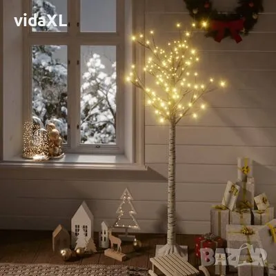 vidaXL Коледно дърво 140 LED 1,5 м топло бяло върба за закрито/открито(SKU:328676), снимка 2 - Други - 49247920