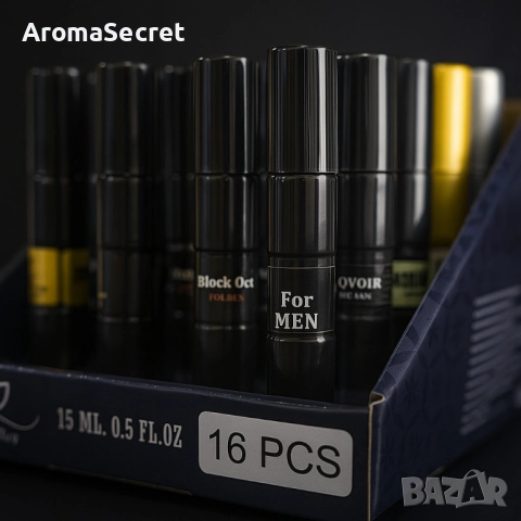 Лукс в джобен формат – 15 ml,  Изтънчени парфюми - 1 кутия = 16 броя, снимка 3 - Унисекс парфюми - 51981532