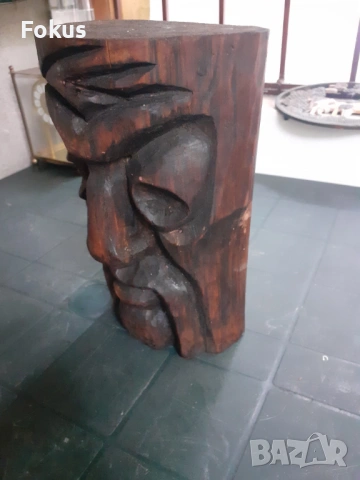 Дърворезба статуетка фигура дърво, снимка 2 - Антикварни и старинни предмети - 53279301