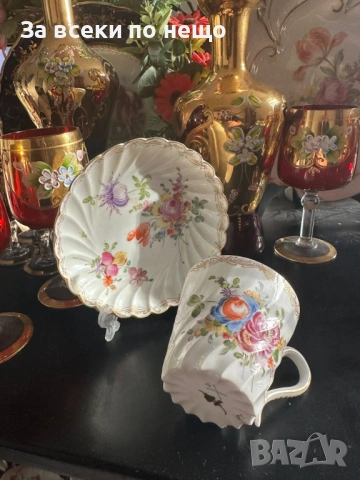 Dresden Germany  Circa 1901 The Carl Thieme porcelain company was founded in 1886 Код P1916, снимка 2 - Декорация за дома - 53388770