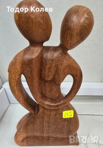 Дървени статуетки на влюбените. , снимка 3 - Статуетки - 50144860