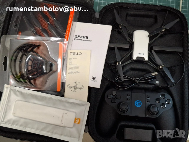 DJI Ryze Tello + Game Sir контролер + усилвател за Wi-Fi и др. , снимка 12 - Дронове и аксесоари - 53667290