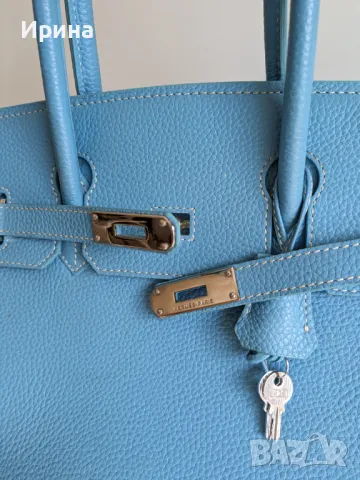 Hermes Birkin, небесно синя, снимка 8 - Чанти - 48065923