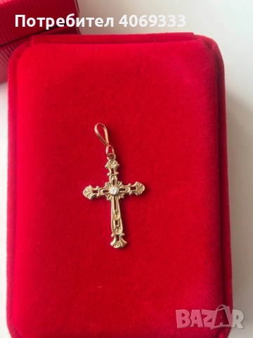 Красив златен кръст 1.52гр 14к, снимка 2 - Колиета, медальони, синджири - 51735331