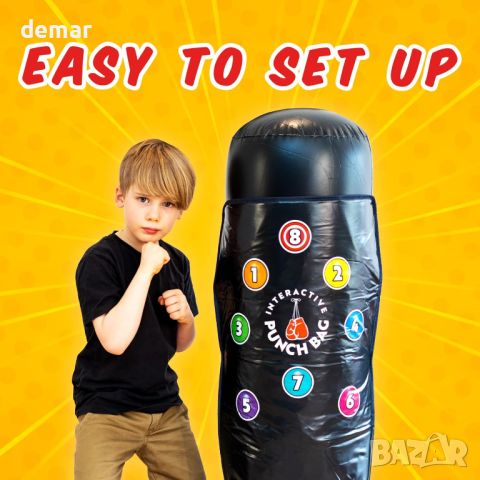 Детска надуваема боксова круша, интерактивна играчка за деца, снимка 4 - Образователни игри - 46460101