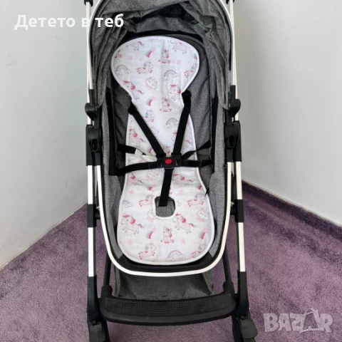 Постелка против изпотяване с 3д меш и муслин Еднорог, снимка 1