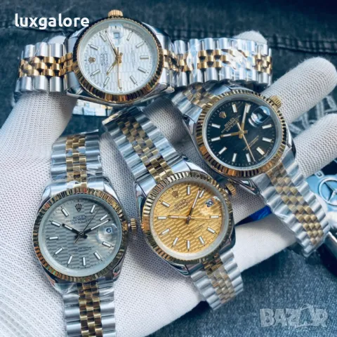 Mъжки часовник Rolex Datejust Two Tone с автоматичен механизъм, снимка 5 - Мъжки - 46836355