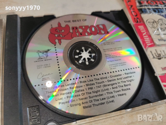 SAXON CD 3001261525, снимка 12 - CD дискове - 53284533