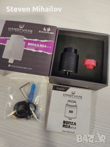 Атомайзер - Vandy Vape Bonza RDA Atomiser, снимка 4 - Друга електроника - 46242388